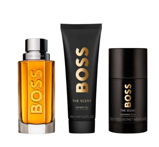 Hugo Boss Boss The Scent – 100ml EDT + 100ml Shower Gel + 75g Deodorant Stick – Herenparfum